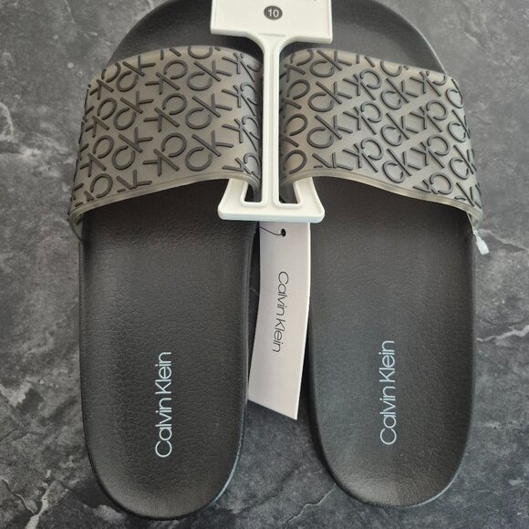 Calvin Klein Logo Slide Sandals – Size 10 – NWT - Picture 1 of 4